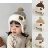Baby hats for autumn and winter, little bear knitted cute ear-protecting woolen hats for boys, boys and girls for warmth in winter Application Scenario